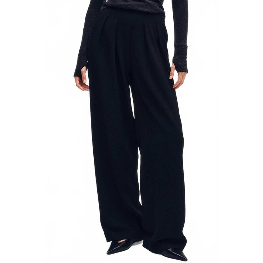 NWT ENZA COSTA crepe essential trouser in black